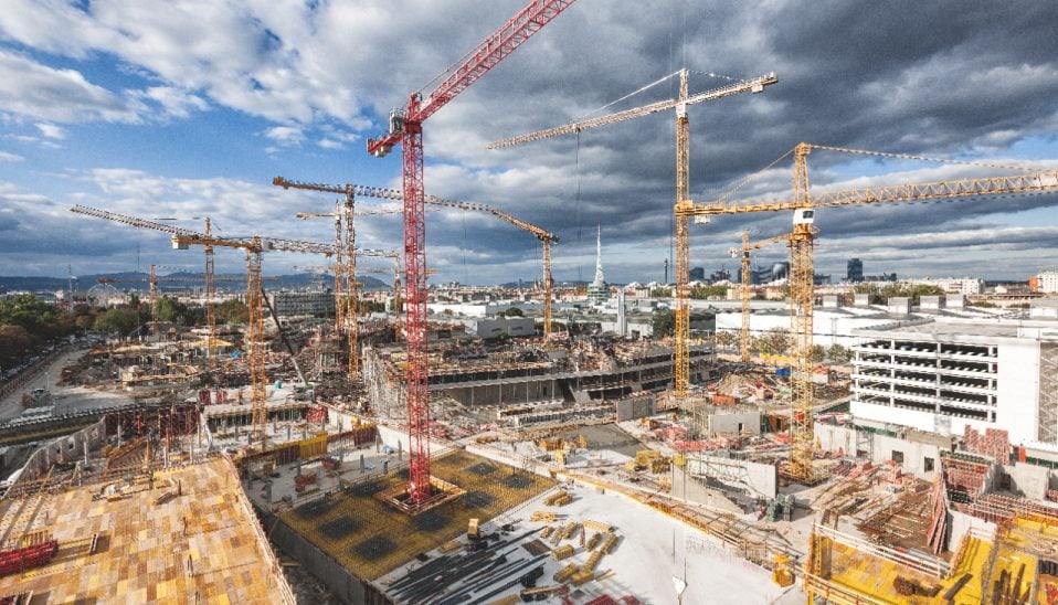 BC Jobsite, Tower Cranes, Wall poster