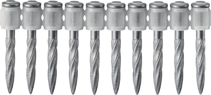 X-X MX Drywall nails (collated) Ultimate-performance collated nails for fastening drywall framing members to concrete using powder-actuated tools