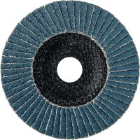 AF-D FT SP Flap disc Premium fibre-backed flat flap discs for rough to fine grinding of stainless steel, steel and other metals