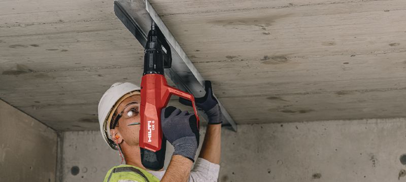 X-X MX Drywall nails (collated) Ultimate-performance collated nails for fastening drywall framing members to concrete using powder-actuated tools Applications 1