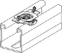 MQM-R Wing nut Stainless steel wing nut for connecting modular support system components